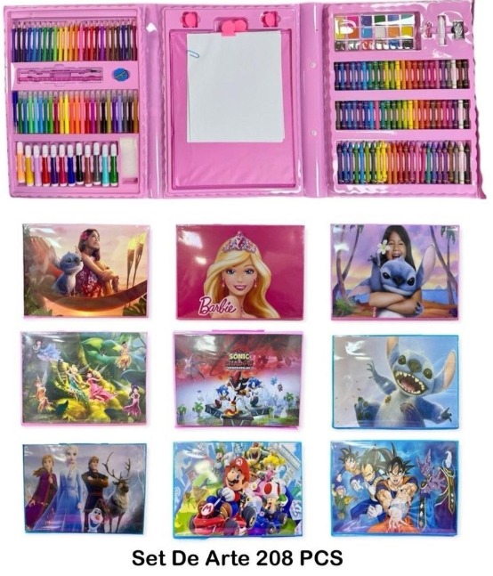 SET DE ARTE 208 PCS DE PERSONAJES